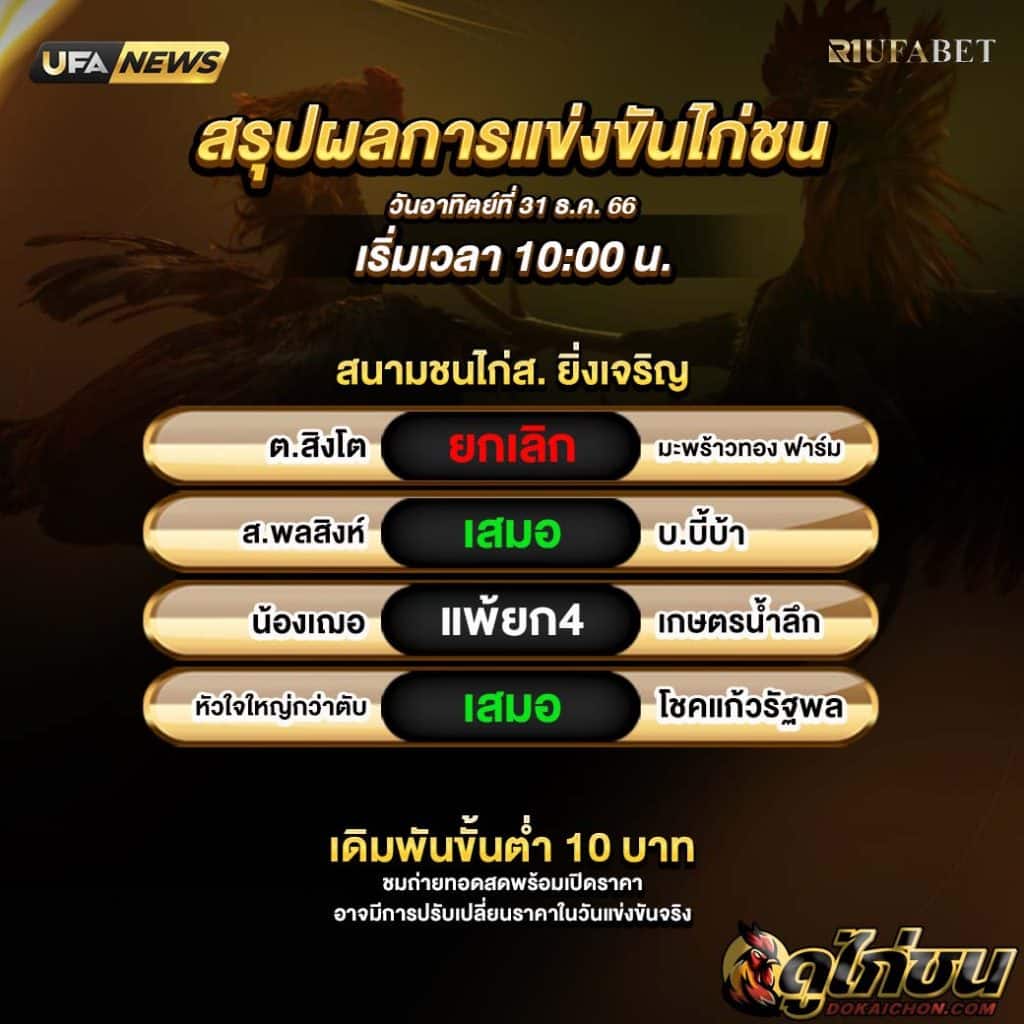 ผลไก่ชน31-12-66