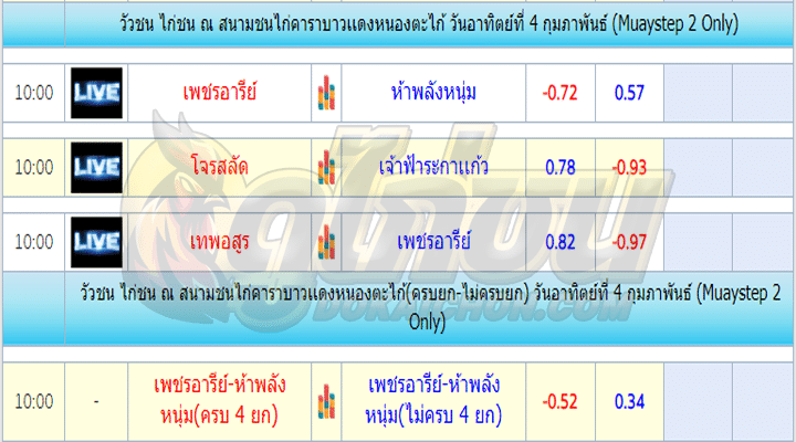 การแข่งขันไก่ชน4-2-67