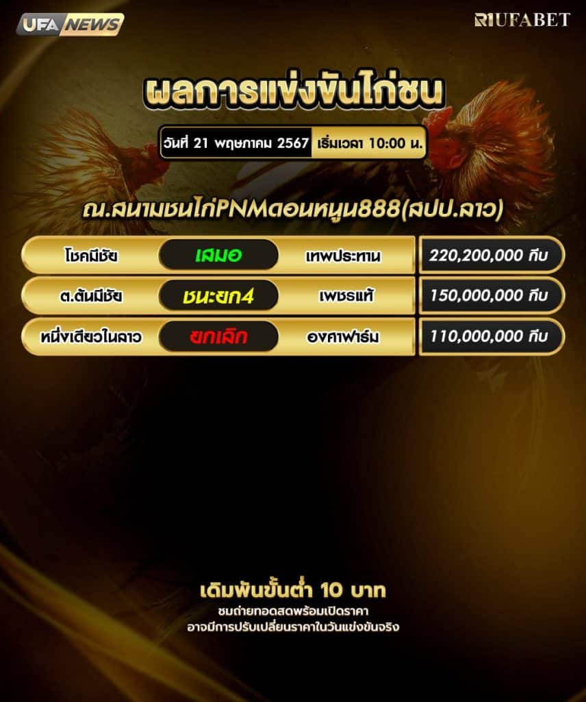 ผลไก่ชน21-5-67