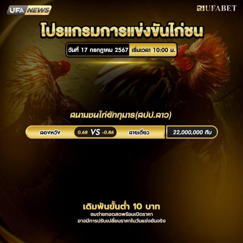 โปรแกรมไก่ชน17-7-67